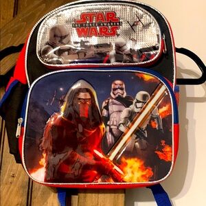 Star Wars Kids Backpack - Red, Black, and Silver
